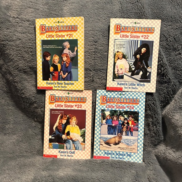 Vintage The Babysitters Club Spin-Off Little Sister Book Set 21-24 Ann M Martin - Picture 4 of 5